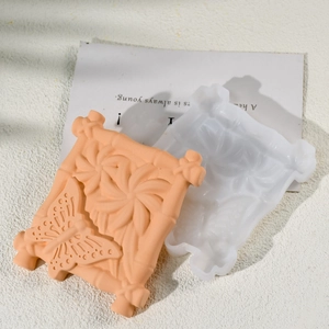 Silikonform-Set mit Schmetterlings- und Blumenreliefmustern für DIY-Harzkunstprojekte