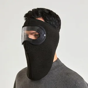 Winter Balaclava Full Face Mask Polar Fleece Warm Windproof Removable Goggles Outdoor Cycling Skiing Sports Neck Gaiter