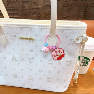 Kreativer Acryl-Schlüsselanhänger mit Peace and Joy Anhänger für die Taschendeko