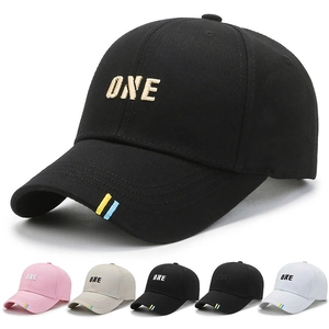Unisex Baseball Cap ONE Letter Embroidery Curved Brim Adjustable Sun Protection Outdoor Streetwear Fashion Peaked Hat