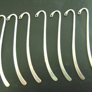 Metal Bookmarks Zinc Alloy Curved S Shape DIY Jewelry Making Findings With Hole Smooth Surface Reading Accessories