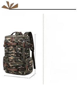Detailed dimension guide for large canvas backpack with dimensions 46x30x17cm
