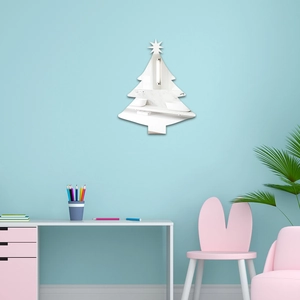 Christmas Tree Wall Stickers Acrylic 3D Mirror Decals Self-Adhesive Removable For Bedroom Kids Room Home Decor Aesthetic