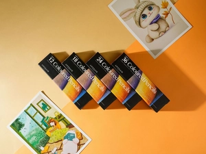ARTRACK coloured pencil sets in 12, 18, 24, and 36 color variants for artists