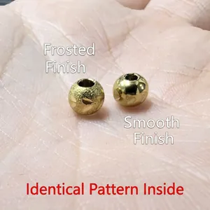 Frosted and polished golden stainless steel beads with unique claw texture for DIY jewelry