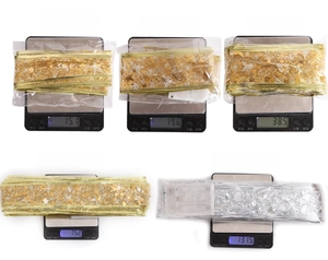 Weight comparison of Christmas LED ribbon lights in various lengths from 1M to 20M