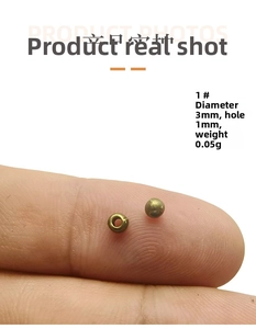 Detail of 3mm bronze alloy spacer beads with 1mm hole for DIY jewelry making