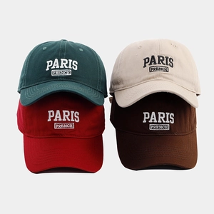 Casquette De Baseball Coton Paris French Broderie Lettres Réglable Protection Solaire Chapeau Sport Hommes Femmes