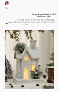 Close-up of lighted Christmas snow house with wooden texture and festive pine cone decor