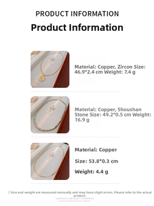 Detailed specs for beaded Shoushan stone and coin pendant necklaces with size data