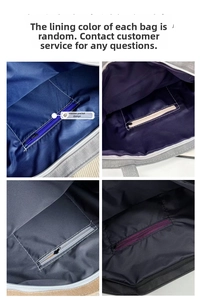Detail view of the durable inner lining and secure zipper pocket design in canvas tote bags