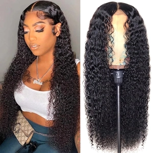 Long Afro Kinky Curly Wig Synthetic High Temperature Fiber Matte Small Curls Center Part Heat Resistant Hair For Women