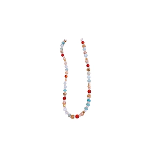 Colorful beaded crystal necklace for women featuring vibrant multi-colored irregular beads