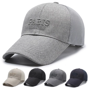 Casquette De Baseball En Maille Broderie Paris Chapeau De Soleil Respirant Homme Femme Boucle Métallique Réglable Sport