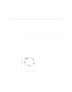 Size chart showing 21.5cm length and 1.2cm star charm for sparkling zircon bracelet