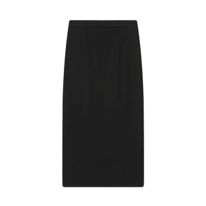 Elegante zwarte kokerrok voor dames met een hoge taille en slanke pasvorm silhouette