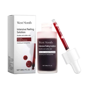 Intensive peeling solution with AHA BHA for gentle face exfoliation and pore refining