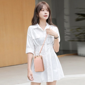 Vertical pink crossbody cell phone bag for women with leaf pattern and adjustable strap