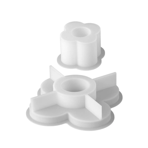 Moule en silicone trèfle pour bougies en résine et artisanat en plâtre, lot de 2