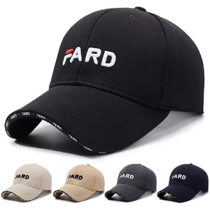 Letter Embroidery Baseball Cap Polyester Adjustable Sun Protection Curved Brim Outdoor Sport Hat Unisex