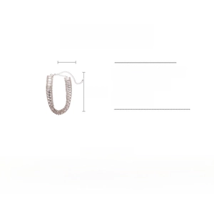 Detailed size chart for geometric crystal choker showing 41.2cm length and 36.3g weight
