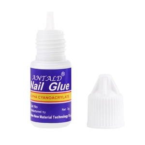 Antald 3g nail glue for rhinestones and tips with a white bottle and blue label