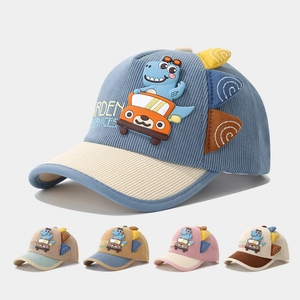Cappellino Da Baseball Bambini Velluto A Coste Dinosauro Ricamato Regolabile Cappello Per Bambini Ragazze