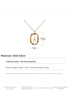 Detail specifications of S925 silver letter A pendant necklace with colorful crystals