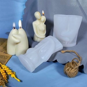 Stampo in silicone per candele artistiche a forma di coppia e decorazioni per la casa