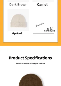Detail showing thick ribbed knit texture in coffee, camel, and apricot wool beanie hats