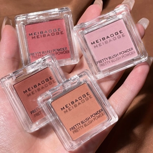 Single Color Blush Powder Matte Shimmer Face Highlighter Contour Natural Brightening Satiny Fine Palette For Women Makeup