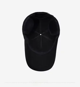 Detail of winter baseball cap interior featuring plush lining and reinforced stitching
