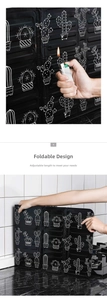 Detailed heat resistance test of a foldable cactus print aluminum kitchen oil splash guard