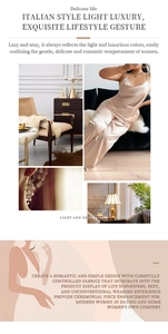 Detail of champagne satin sleepwear set featuring silk-like fabric and elegant drape