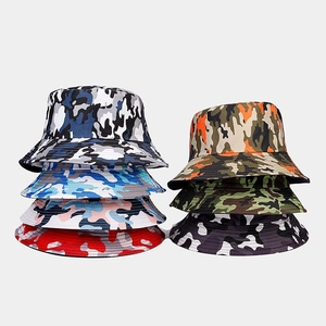 Outdoor camouflage bucket hats in multiple colors for sun protection and fashion styling