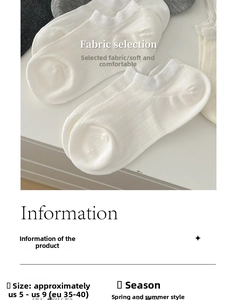 Close-up of bamboo fiber invisible socks with vertical rib texture and breathable mesh