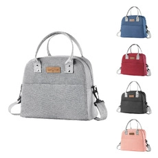 Oxford Cloth Insulated Lunch Bag Portable Thermal Bento Box Tote Waterproof Food Storage Cooler Bag For Work School