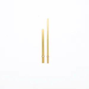 Wall Clock Hands Replacement Brushed Gold Metal Aluminum DIY Repair Parts For Home Decor Cross Stitch Quartz Movement