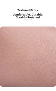 Macro view of pink leather texture showing scratch-resistant and wear-resistant features