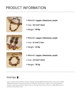 Detailed product specifications for vintage portrait necklaces, earrings, and bracelets