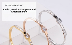 Detail view of gold, silver, and rose gold bangles with square zirconia and pave crystals