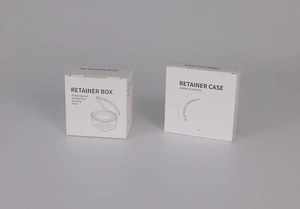 Three-layer retainer storage case packaging with magnetic switch and drainage