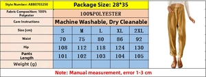 Tableau des tailles S-2XL et conseils d'entretien pour pantalon en velours côtelé