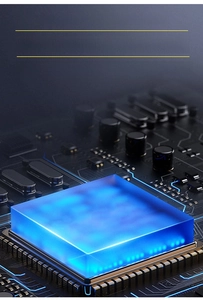 Macro view of high-performance integrated LED module and internal PCB wiring structure