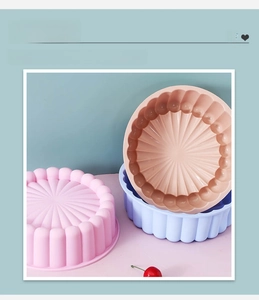 Detailed view of sun flower silicone cake molds with smooth polished inner walls