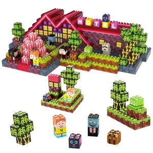 Jeu de construction hôtel des monstres d'Halloween avec figurines et accessoires
