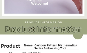 Macro detail of cartoon math pattern paper puncher for DIY scrapbooking and crafts