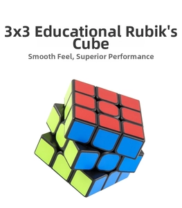 Detailed view of a 3x3 speed cube with smooth rounded corners and colorful stickers