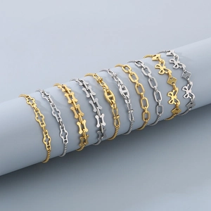 Adjustable Bolo Bracelet Stainless Steel Drawstring Chain Jewelry For Women Trendy Retro Style