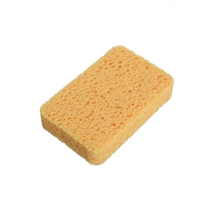 Absorbent orange wood pulp cotton sponge for kitchen dishwashing and multi-purpose cleaning